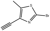 2-溴-4-乙炔基-5-甲基噻唑 结构式