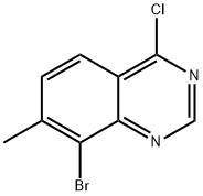 Quinazoline, 8-bromo-4-chloro-7-methyl- 结构式