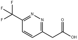 2-[6-(三氟甲基)-3-哒嗪基]乙酸 结构式