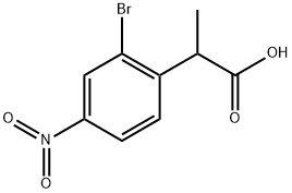 2-(2-Bromo-4-nitrophenyl)propanoic acid 结构式