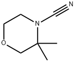 4-Morpholinecarbonitrile, 3,3-dimethyl- 结构式
