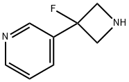 3-(3-fluoroazetidin-3-yl)pyridine 结构式