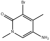 2(1H)-Pyridinone, 5-amino-3-bromo-1,4-dimethyl- 结构式