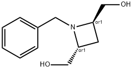 (反式-1-苄基氮杂环丁烷-2,4-二基)二甲醇 结构式