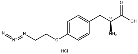 L-Tyrosine, O-(2-azidoethyl)-, hydrochloride (1:1) 结构式