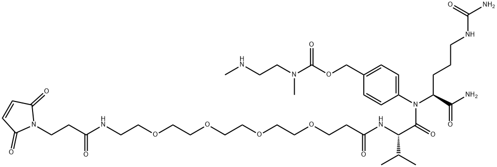 Mal-PEG4-VC-PAB-DMEA 结构式