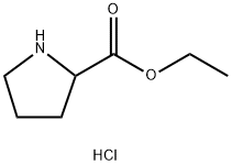 Proline, ethyl ester, hydrochloride (1:1) 结构式