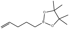 4,4,5,5-四甲基-2-(戊-4-烯-1-基)-1,3,2-二氧杂硼烷 结构式