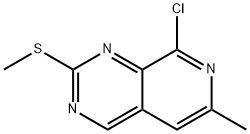 8-氯-6-甲基-2-(甲硫基)吡啶并[3,4-D]嘧啶 结构式