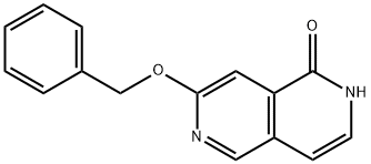 2,6-Naphthyridin-1(2H)-one, 7-(phenylmethoxy)- 结构式