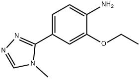 2-Ethoxy-4-(4-methyl-4H-1,2,4-triazol-3-yl)aniline 结构式