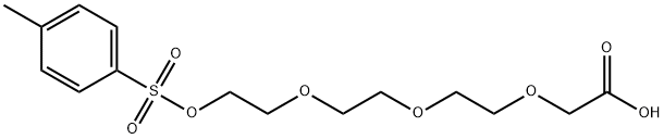 对甲苯磺酸酯-三聚乙二醇-乙酸 结构式