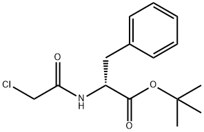 D-Phenylalanine, N-(2-chloroacetyl)-, 1,1-dimethylethyl ester 结构式