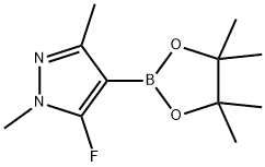 5-氟-1,3-二甲基吡唑-4-硼酸频哪醇酯 结构式