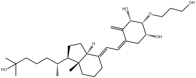 2Α-(3-羟丙基)氧基-1Α,25-二羟基维生素D3 结构式