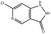 6-氯-1H-吡唑并[4,3-C]吡啶-3-醇 结构式