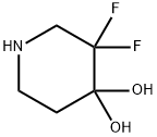 3,3-二氟哌啶-4,4-二醇 结构式