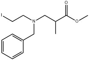 Propanoic acid, 3-[(2-iodoethyl)(phenylmethyl)amino]-2-methyl-, methyl ester 结构式
