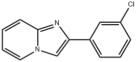 2-(3-氯苯基)咪唑并[1,2-A]吡啶 结构式