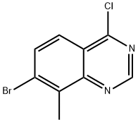 7-BROMO-4-CHLORO-8-METHYLQUINAZOLINE 结构式