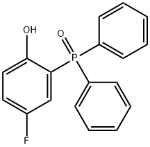 二苯基2-羟基-5-氟苯基氧化膦 结构式