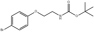 (2-(4-溴苯氧基)乙基)氨基甲酸叔丁酯 结构式