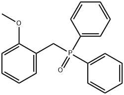 ((2-methoxyphenyl)methyl)diphenylphosphine oxide 结构式