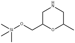 Morpholine,2-methyl-6-[[(trimethylsilyl)oxy]methyl]- 结构式