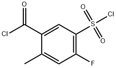 5-(氯磺酰基)-4-氟-2-甲基苯甲酰氯 结构式