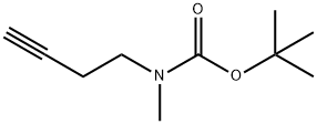 3-YN-1-基(甲基)氨基甲酸叔丁酯 结构式