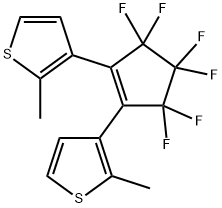 Thiophene, 3,3'-(3,3,4,4,5,5-hexafluoro-1-cyclopentene-1,2-diyl)bis[2-methyl- 结构式