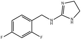1H-IMIDAZOL-2-AMINE, N-[(2,4-DIFLUOROPHENYL)METHYL]-4,5-DIHYDRO- 结构式