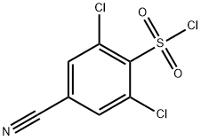 2,6-二氯-4-氰基苯磺酰氯 结构式