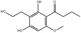 1-Butanone, 1-[2,4-dihydroxy-3-(2-hydroxyethyl)-6-methoxyphenyl]- 结构式