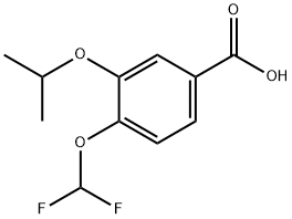 4-(二氟甲氧基)-3-异丙氧基苯甲酸 结构式