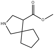 2-Azaspiro[4.4]nonane-4-carboxylic acid, methyl ester 结构式