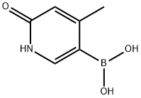 (6-hydroxy-4-methylpyridin-3-yl)boronic acid 结构式