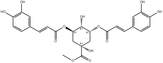 3,5-O-二咖啡酰基奎宁酸甲酯 结构式