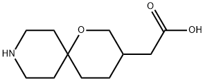 2-(1-氧杂-9-氮杂螺[5.5]十一烷-3-基)乙酸 结构式