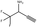 1,1,1-三氟丁-3-炔-2-胺 结构式