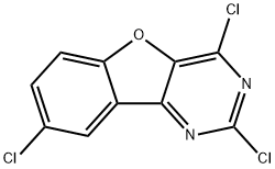 2,4,8-三氯苯并呋喃[3,2-D]嘧啶 结构式