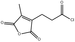 3-Furanpropanoyl chloride, 2,5-dihydro-4-methyl-2,5-dioxo- 结构式