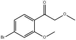 1-(4-溴-2-甲氧基苯基)-2-甲氧基乙-1-酮 结构式