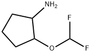 2-(Difluoromethoxy)cyclopentanamine 结构式