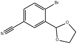 Benzonitrile, 4-bromo-3-(1,3-dioxolan-2-yl)- 结构式