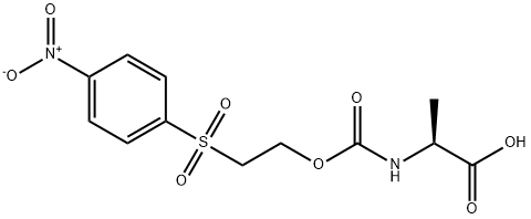 L-Alanine, N-[[2-[(4-nitrophenyl)sulfonyl]ethoxy]carbonyl]- 结构式
