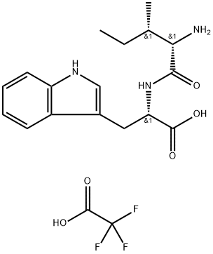 H-L-Ile-L-Trp-OH TFA salt 结构式