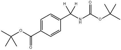 tert-butyl 4-(tert-butoxycarbonyl)benzylcarbamate 结构式