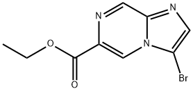 3-溴咪唑并[1,2-A]吡嗪-6-甲酸乙酯 结构式