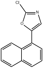 2-氯-5-(1-萘基)噁唑 结构式